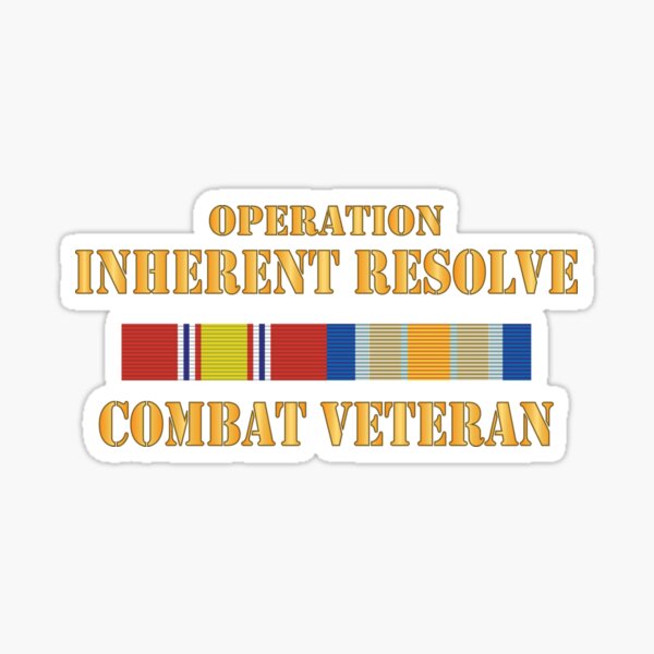 Item preview, Opn Inherent Resolve (OIR) SVC Bar  - Combat Veteran X 300 designed and sold by Military Insignia Products.