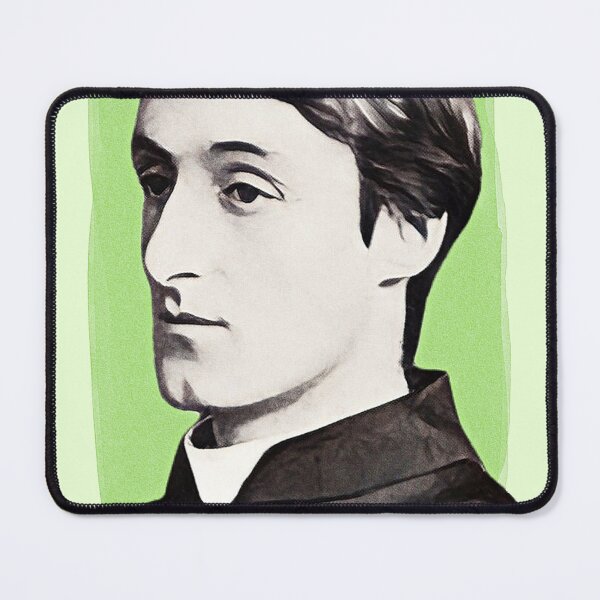Item preview, English Poet Gerard Manley Hopkins - mint Green - illustration  designed and sold by Litstoy.