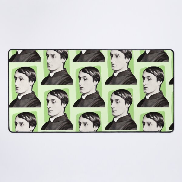 Item preview, English Poet Gerard Manley Hopkins - mint Green - illustration  designed and sold by Litstoy.