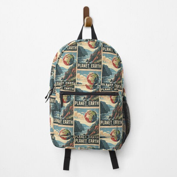 Item preview, Retro Travel Posters Earth Cosmic Travel Destination designed and sold by Piotrek0001.