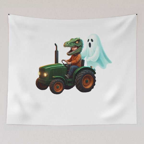Item preview, HALLOWEEN BOY |  TRACTOR  | Boy Gift  | spooky ghost designed and sold by FitEnvy.