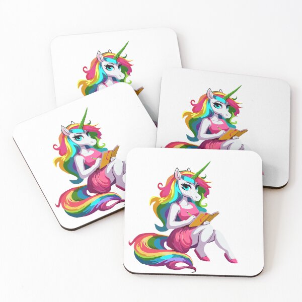 Item preview, Rainbow Unicorn Lady with Sketch Pad designed and sold by KlakkDrawsStuff.