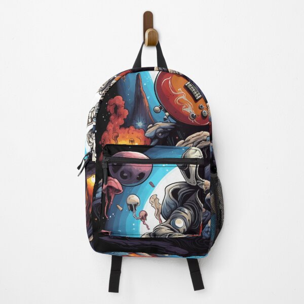 Item preview, Skeleton Astronaut Rocking Guitar in Outer Space designed and sold by Creet-Design.