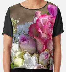 Rose flowers Modern Art Chiffon Top