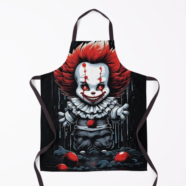 Item preview, Creepy Clown with Red Hair and Sinister Smile Horror Ar designed and sold by Creet-Design.