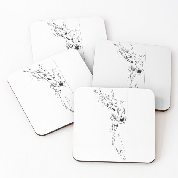 Item preview, Minimalist deer designed and sold by clodij.