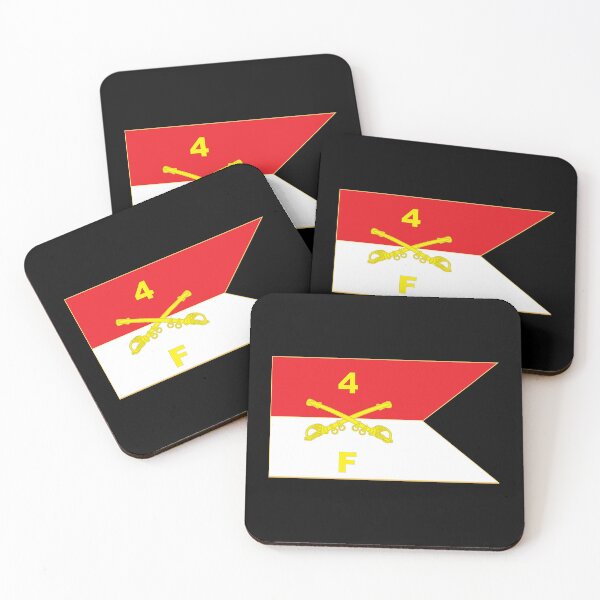 Item preview, F Troop, 4th Cavalry Regiment - Guidon - Gold X 300 designed and sold by Military Insignia Products.