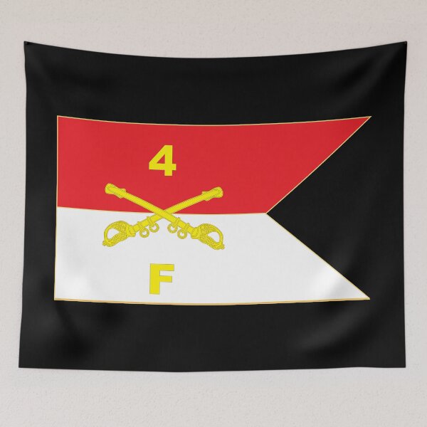 Item preview, F Troop, 4th Cavalry Regiment - Guidon - Gold X 300 designed and sold by Military Insignia Products.