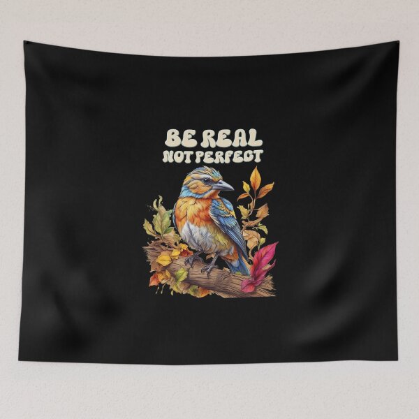 Item preview, Positive Affirmations – Retro "Be real not perfect" Design for T-Shirts, Mugs, Stickers & More designed and sold by artedigital99.