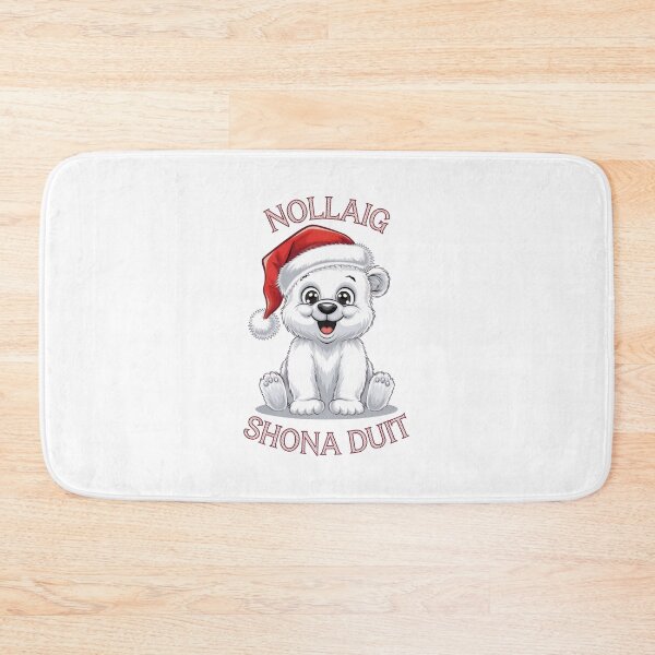 Item preview, Nollaig Shona Duit Irish Baby Polar Bear designed and sold by REAL IRISH GIFTS.