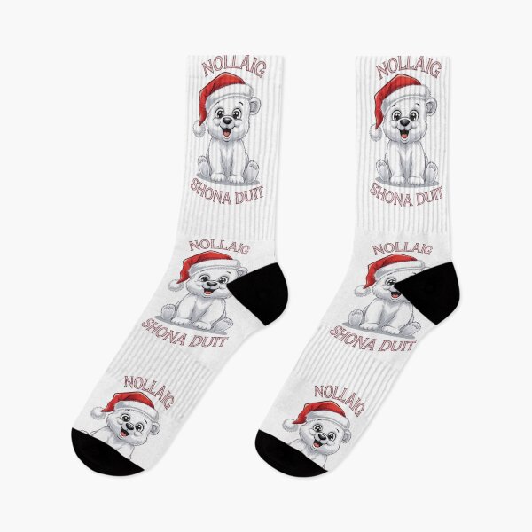 Item preview, Nollaig Shona Duit Irish Baby Polar Bear designed and sold by REAL IRISH GIFTS.