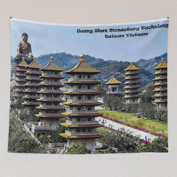 Item preview, Guang Shan Monastery Kaohsiung City Travel  and Tourism Advertising Print designed and sold by posterbobs.