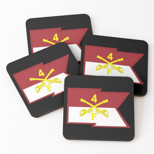 Item preview, F Troop, 4th Cavalry Regiment - Guidon - Waving Straight X 300 designed and sold by Military Insignia Products.
