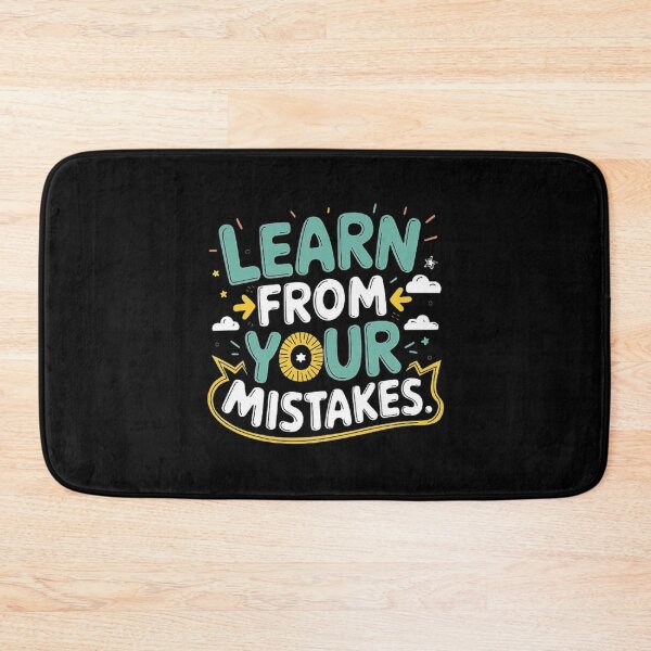Item preview, Title: Learn from Your Mistakes Inspirational Quote designed and sold by love3617.