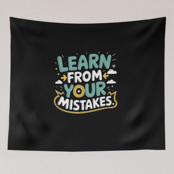 Item preview, Title: Learn from Your Mistakes Inspirational Quote designed and sold by love3617.