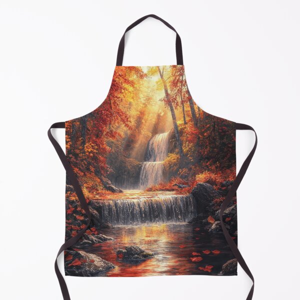 Artikelvorschau, Wasserfall im Herbstwald bei Sonnenaufgang. entworfen und verkauft von MargaretWiktor.