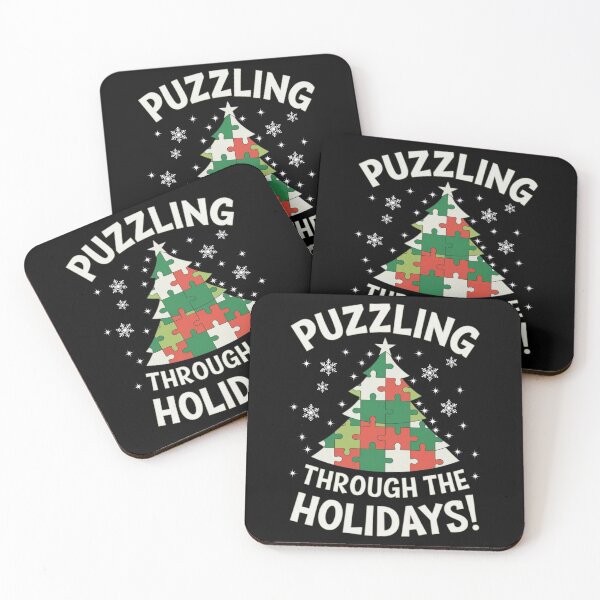 Item preview, Festive Puzzle Design for Holiday and Winter Puzzle Lovers designed and sold by BunBuntheDog-.