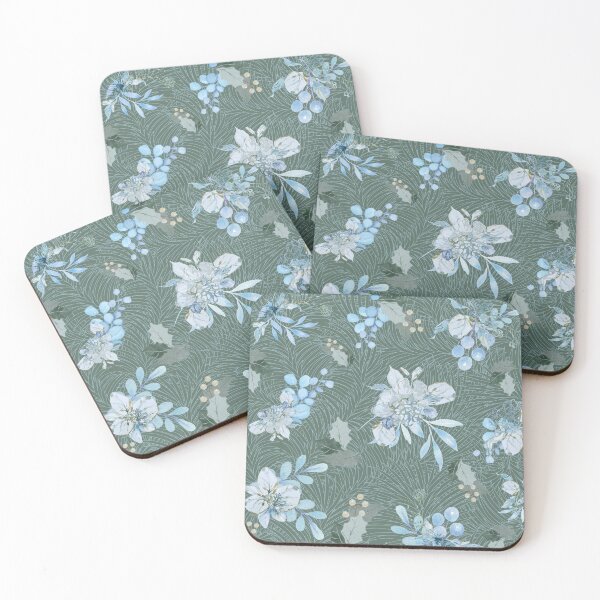 Item preview, Frosty Floral designed and sold by TurquoiseBird.