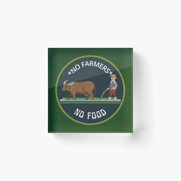 Item preview, No Farmers, No Future designed and sold by ZapStickers.