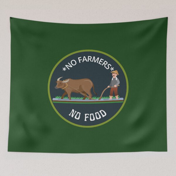 Item preview, No Farmers, No Future designed and sold by ZapStickers.