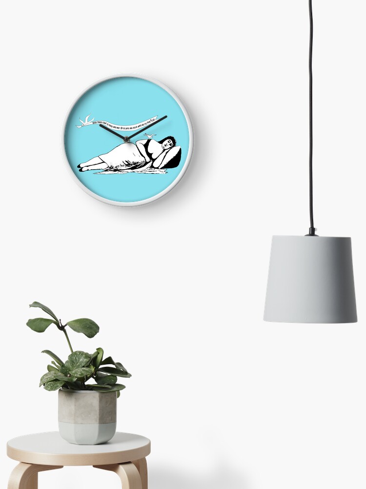 Thumbnail 2 of 4, Clock, Good Things Come to Those Who Wait designed and sold by DostoyevskyNSon.