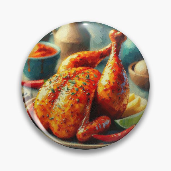 Item preview, Piri Piri Chicken Impressionism Art Style designed and sold by artofuniverse.