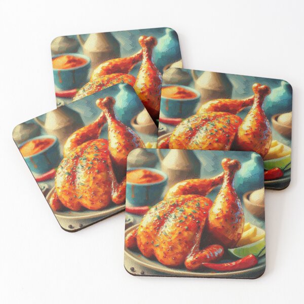 Item preview, Piri Piri Chicken Impressionism Art Style designed and sold by artofuniverse.