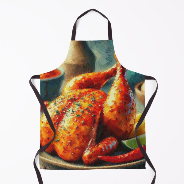 Item preview, Piri Piri Chicken Impressionism Art Style designed and sold by artofuniverse.