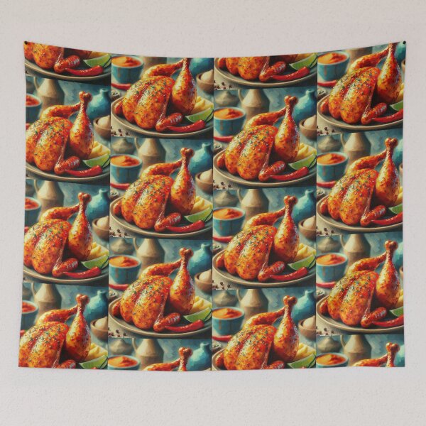 Item preview, Piri Piri Chicken Impressionism Art Style designed and sold by artofuniverse.