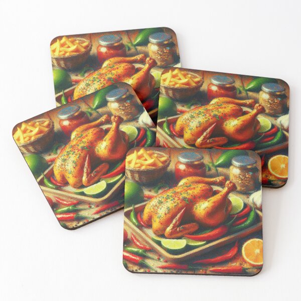 Item preview, Piri Piri Chicken Impressionism Art Style designed and sold by artofuniverse.