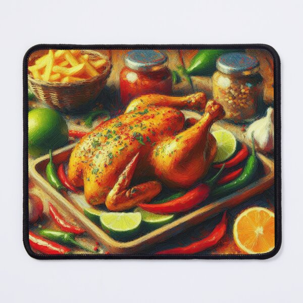 Item preview, Piri Piri Chicken Impressionism Art Style designed and sold by artofuniverse.