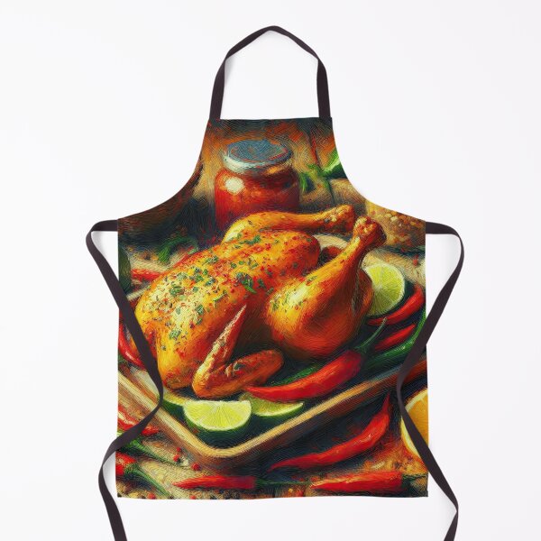 Item preview, Piri Piri Chicken Impressionism Art Style designed and sold by artofuniverse.