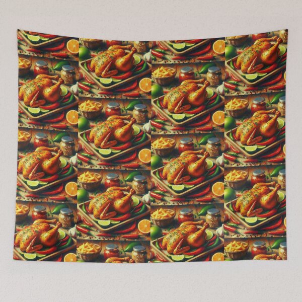 Item preview, Piri Piri Chicken Impressionism Art Style designed and sold by artofuniverse.