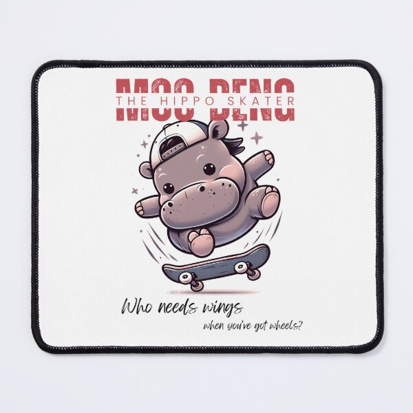 Item preview, Moo Deng Skater, Funny Hippo, Cute Animal Tee designed and sold by Jackie2024.