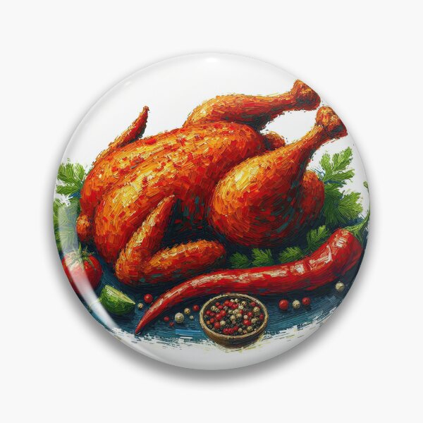 Item preview, Piri Piri Chicken Impressionism Art Style designed and sold by artofuniverse.