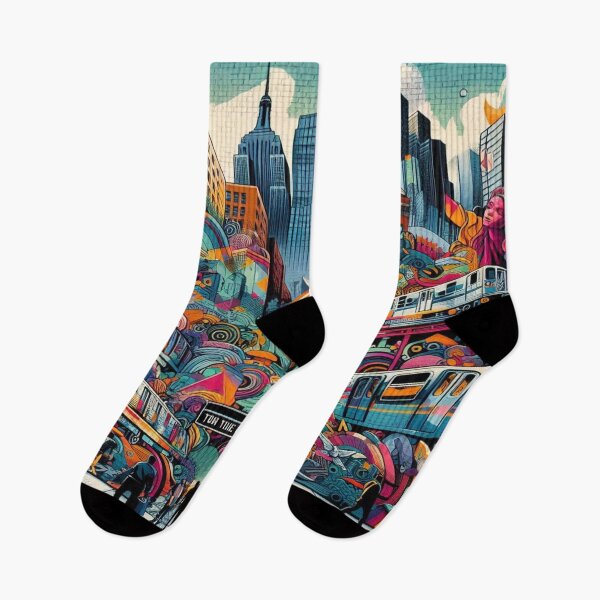 Item preview, iconic city elements illustration designed and sold by Dominika Farkašová.