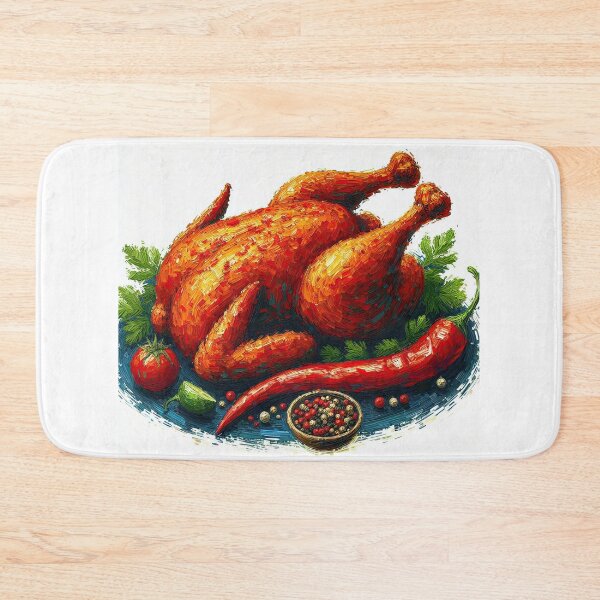 Item preview, Piri Piri Chicken Impressionism Art Style designed and sold by artofuniverse.
