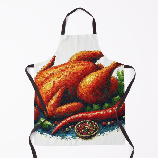 Item preview, Piri Piri Chicken Impressionism Art Style designed and sold by artofuniverse.