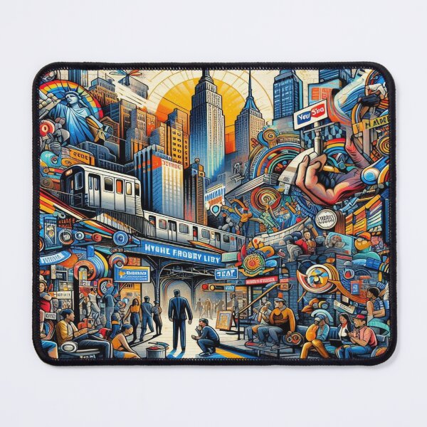 Item preview, skyscrapers and subway scenes designed and sold by Dominika Farkašová.