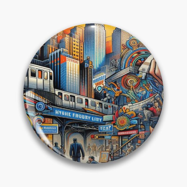 Item preview, skyscrapers and subway scenes designed and sold by Dominika Farkašová.