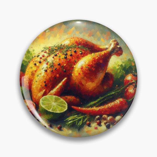 Item preview, Piri Piri Chicken Impressionism Art Style designed and sold by artofuniverse.