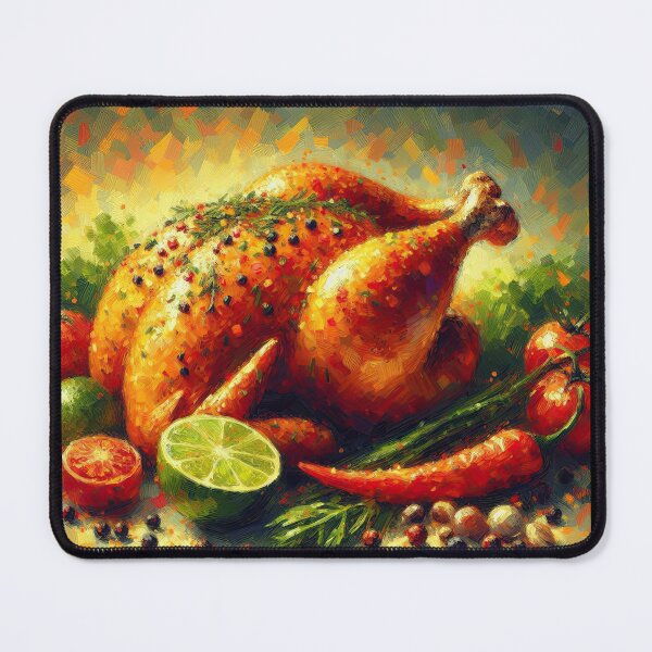 Item preview, Piri Piri Chicken Impressionism Art Style designed and sold by artofuniverse.