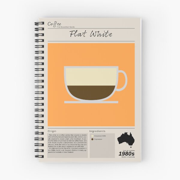 Item preview, Coffee Essential Guide Flat White designed and sold by My Digital Mind.