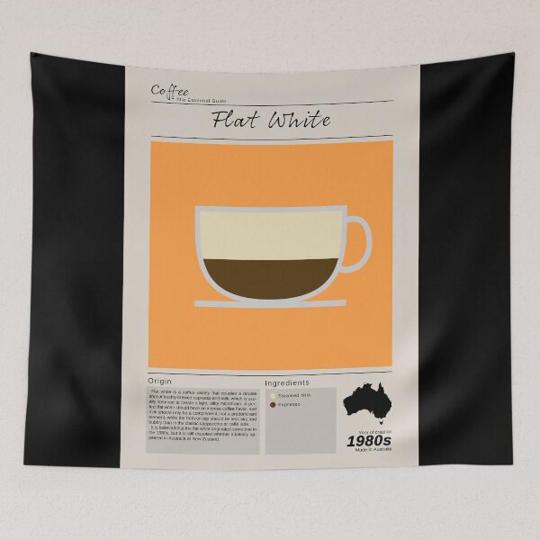 Item preview, Coffee Essential Guide Flat White designed and sold by My Digital Mind.