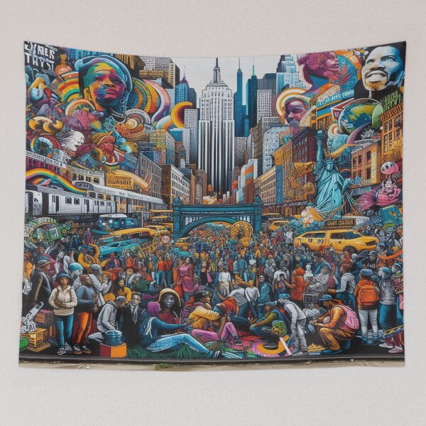 Item preview, visual narrative of city life designed and sold by Dominika Farkašová.