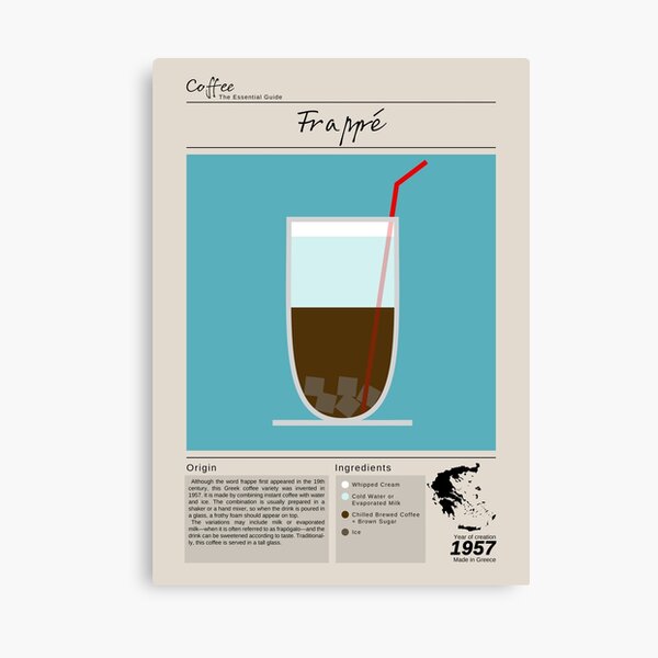 Item preview, Coffee Essential Guide Frappé designed and sold by My Digital Mind.