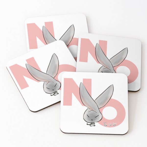 Item preview, The gray long-eared rabbit angrily said NO. designed and sold by Xieurabbit.