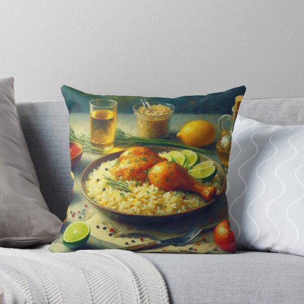Item preview, Arroz con Pollo Estilo Impresionista designed and sold by artofuniverse.