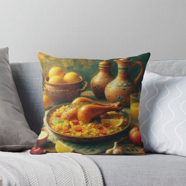 Item preview, Arroz con Pollo Estilo Impresionista designed and sold by artofuniverse.