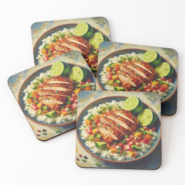 Item preview, Arroz con Pollo Estilo Impresionista designed and sold by artofuniverse.